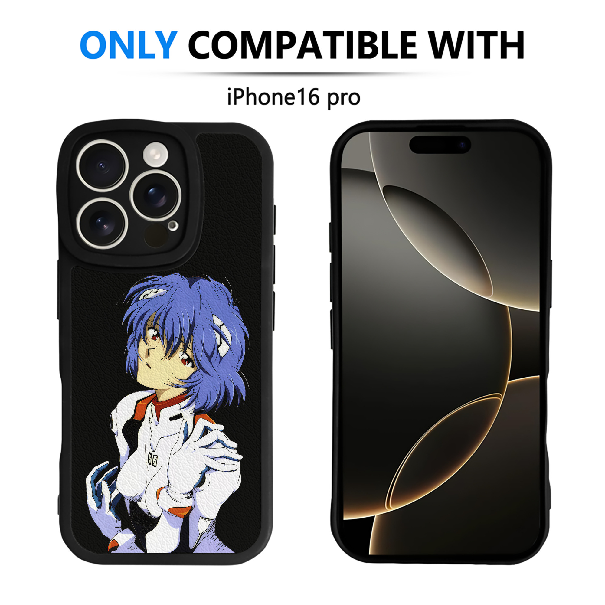 （画像用） EVA 新世紀エヴァンゲリオン 【iPhone 16シリーズ対応】シリコンスマホケース（レザー調） 材質：シリコン